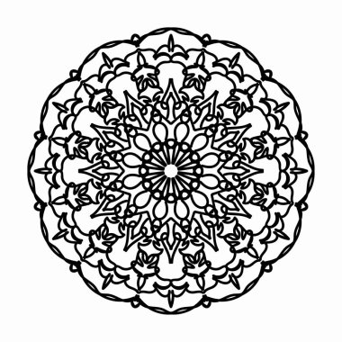 Dekoratif konsept soyut mandala çizimi