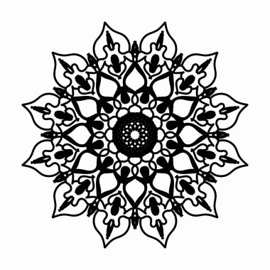Dekoratif konsept soyut mandala çizimi