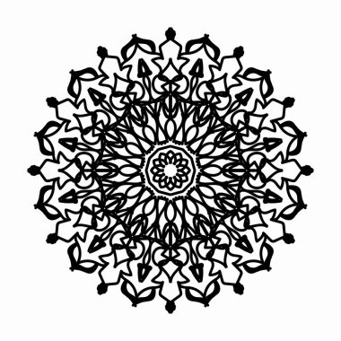 Dekoratif konsept soyut mandala çizimi