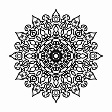 Dekoratif konsept soyut mandala çizimi