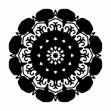 Dekoratif konsept soyut mandala çizimi