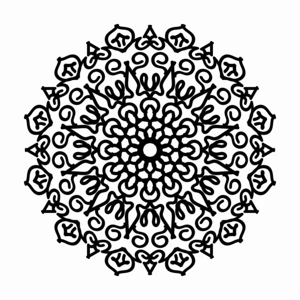 Konsep Dekoratif Gambar Mandala Abstrak - Stok Vektor