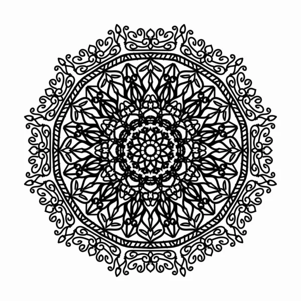 Concept Décoratif Abstrait Mandala Illustration — Image vectorielle