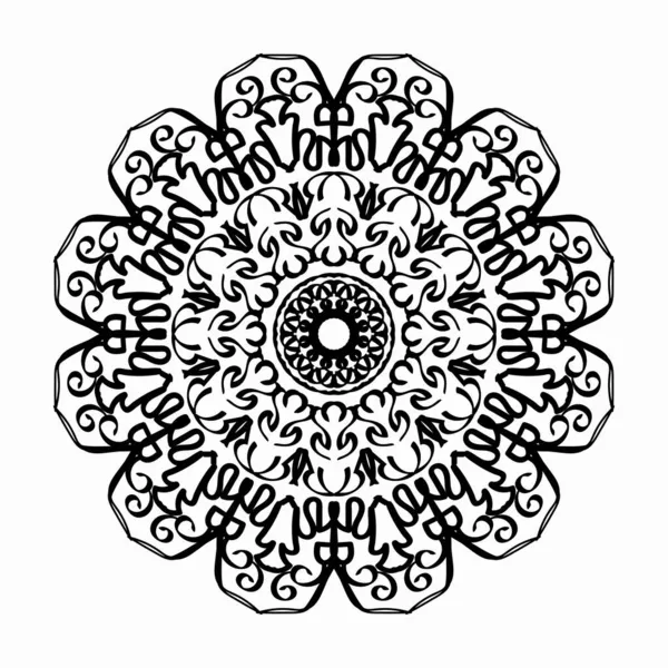 Concepto Decorativo Abstracto Mandala Ilustración — Vector de stock