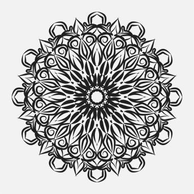 Dekoratif konsept soyut mandala çizimi