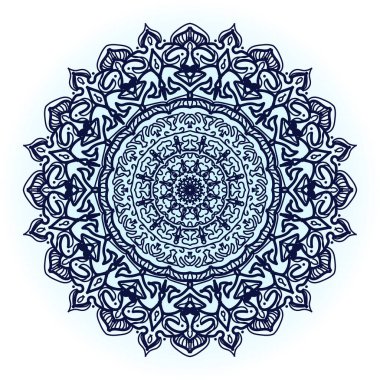 Mandala vektör elementi yuvarlak süslemesi
