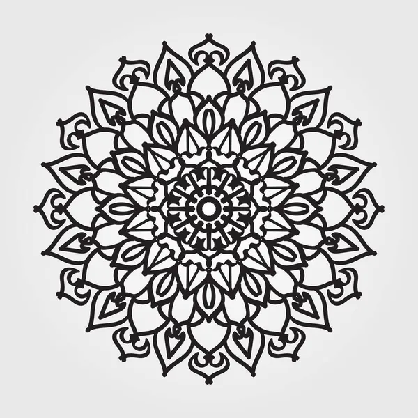 Mandala Elemento Vectorial Ornamento Redondo Decoración — Archivo Imágenes Vectoriales