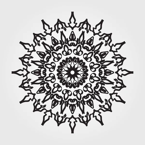 Mandala Elemento Vectorial Ornamento Redondo Decoración — Archivo Imágenes Vectoriales