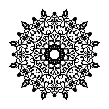 Vektör yuvarlak soyut daire. Mandala stili.