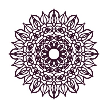 Vektör yuvarlak soyut daire. Mandala stili.