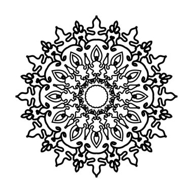 Vektör yuvarlak soyut daire. Mandala stili.