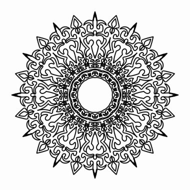 Vektör yuvarlak soyut daire. Mandala stili.