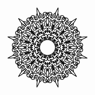 Mandala vektör elementi yuvarlak süslemesi