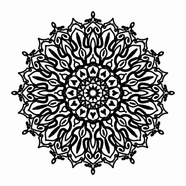 Mandala vektör elementi yuvarlak süslemesi