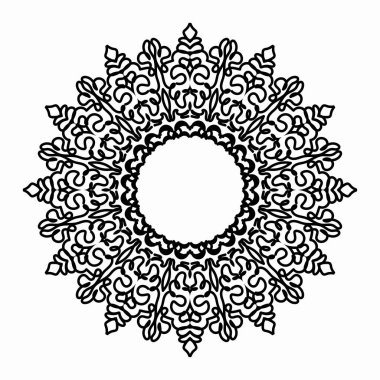 Mandala vektör elementi yuvarlak süslemesi