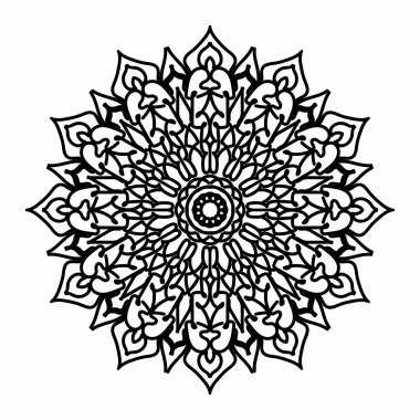 Mandala vektör elementi yuvarlak süslemesi