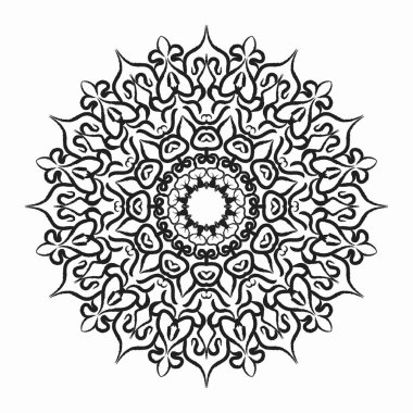 Mandala vektör elementi yuvarlak süslemesi