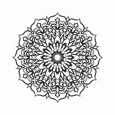 Mandala vektör elementi yuvarlak süslemesi