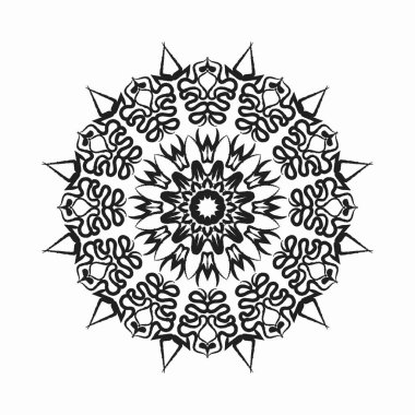 Mandala vektör elementi yuvarlak süslemesi