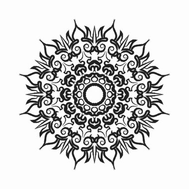 Mandala vektör elementi yuvarlak süslemesi