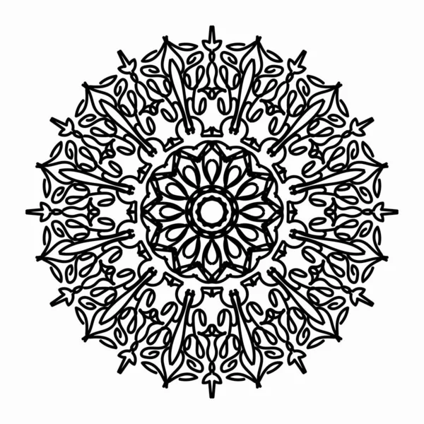 Mandala Elemento Vectorial Ornamento Redondo Decoración — Archivo Imágenes Vectoriales