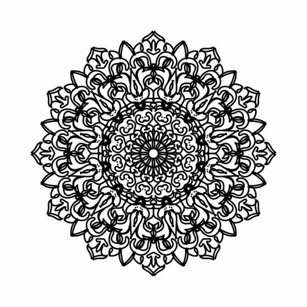 Mandala Διανυσματικό Στοιχείο Στρογγυλό Στολίδι Διακόσμηση — Διανυσματικό Αρχείο