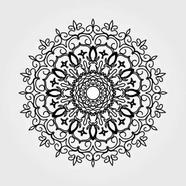 Concepto Decorativo Abstracto Mandala Ilustración — Archivo Imágenes Vectoriales