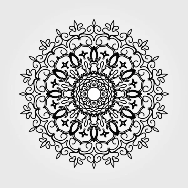 Concepto Decorativo Abstracto Mandala Ilustración — Vector de stock