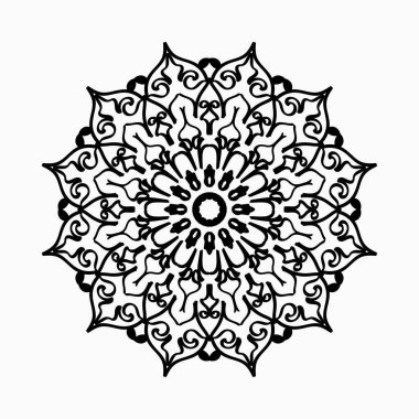 El çizimi Hint Mandala Çiçek Şatosunda