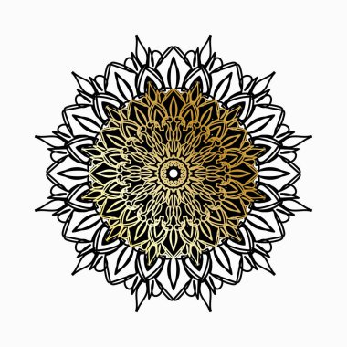 Lüks Hindistan Süslü Mandala Tasarımı.