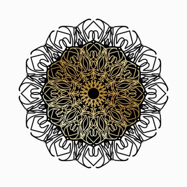 Lüks Hindistan Süslü Mandala Tasarımı.