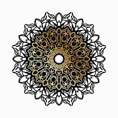 Lüks Hindistan Süslü Mandala Tasarımı.