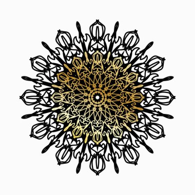 Lüks Hindistan Süslü Mandala Tasarımı.