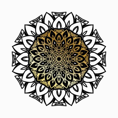 Lüks Hindistan Süslü Mandala Tasarımı.