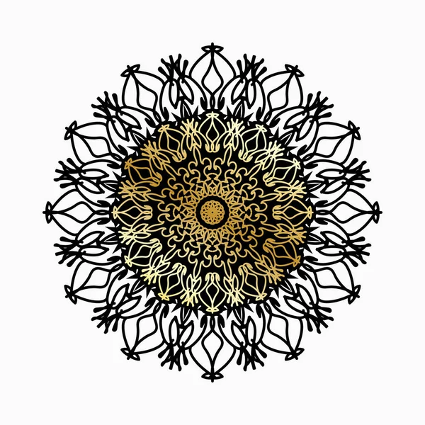 Lyx Prydnads Indiska Mandala Design — Stock vektor