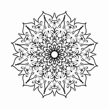 El çizimi Hint Mandala Çiçek Şatosunda