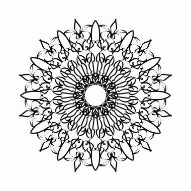 El çizimi Hint Mandala Çiçek Şatosunda