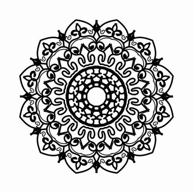 El çizimi Hint Mandala Çiçek Şatosunda