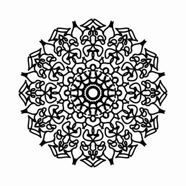 El çizimi Hint Mandala Çiçek Şatosunda