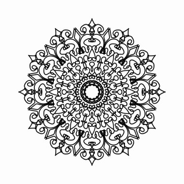 El çizimi Hint Mandala Çiçek Şatosunda