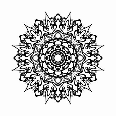 El çizimi Hint Mandala Çiçek Şatosunda