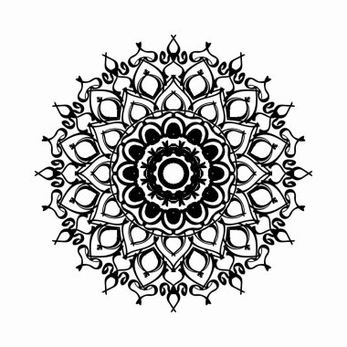El çizimi Hint Mandala Çiçek Şatosunda