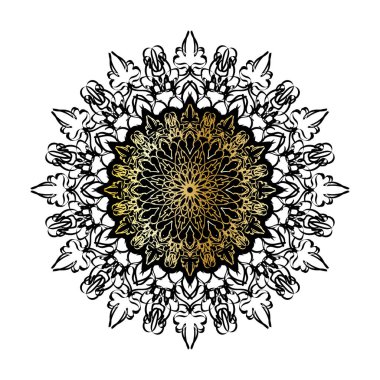 Lüks Hindistan Süslü Mandala Tasarımı