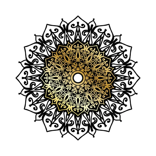 Diseño Mandala Indio Ornamental Lujo — Archivo Imágenes Vectoriales