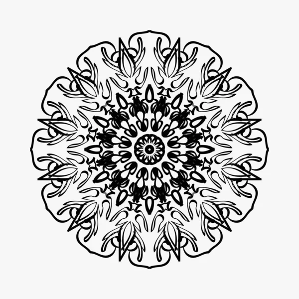 Vektor Kerek Absztrakt Kör Luxus Mandala Stílus — Stock Vector