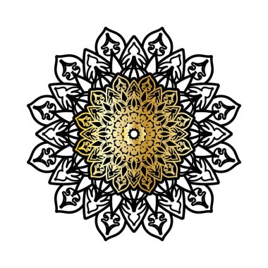 Lüks Hindistan Süslü Mandala Tasarımı.