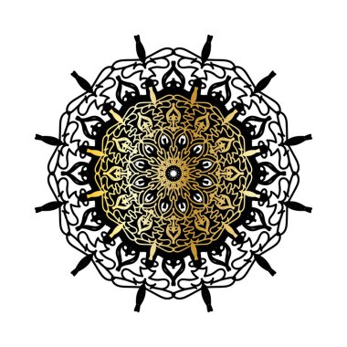 Lüks Hindistan Süslü Mandala Tasarımı.