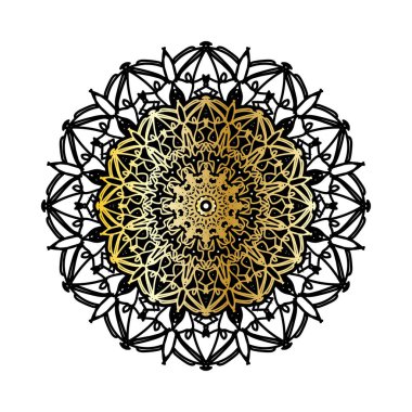 Lüks Hindistan Süslü Mandala Tasarımı.