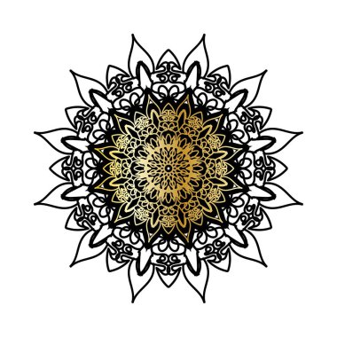 Lüks Hindistan Süslü Mandala Tasarımı.