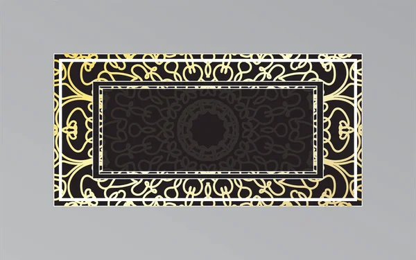 Diseño Mandala Indio Ornamental Lujo — Archivo Imágenes Vectoriales